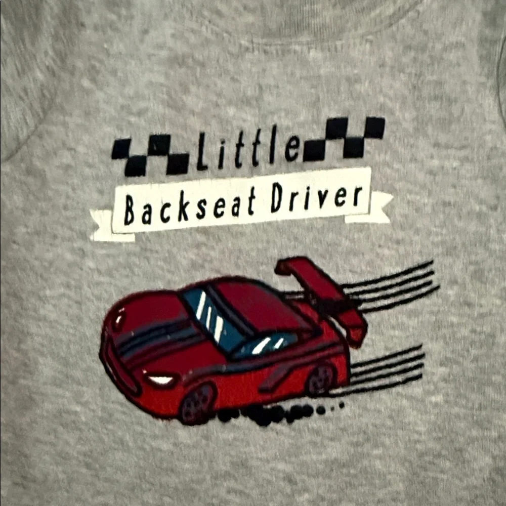 Carter's Gray Backseat Driver Bodysuit
